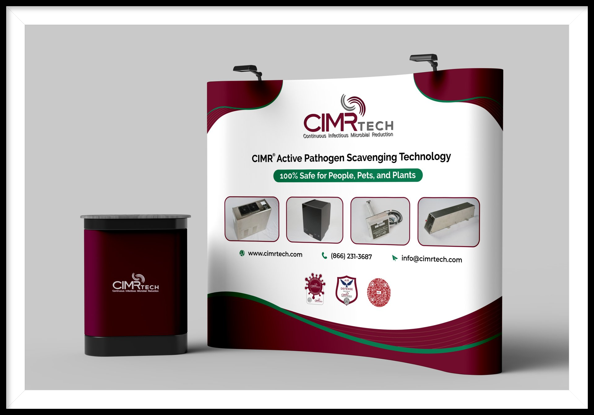 CIMR Tech Trade Show Booth